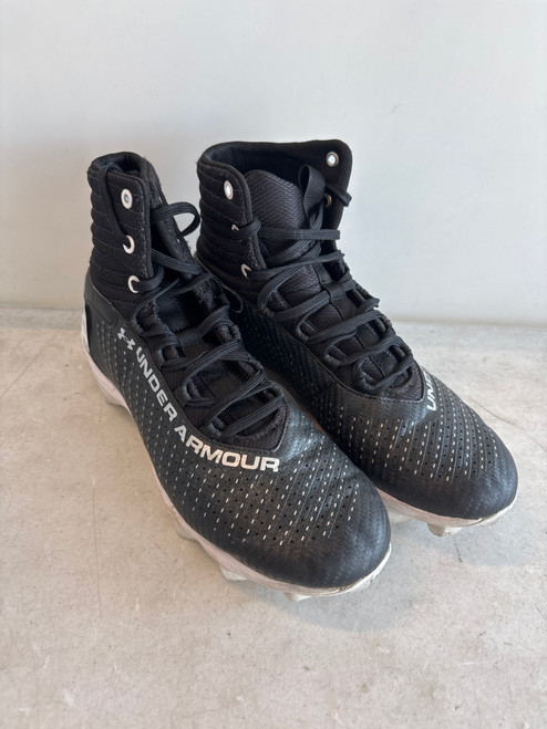 Vist Large View of Product Image Which is Used Under Armour Adult FB Cleats Black Senior 8