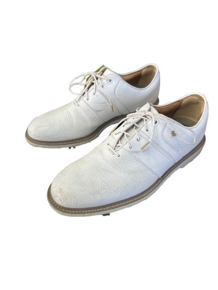 Vist Large View of Product Image Which is Used Foot Joy Mens Golf Shoes White Senior 11.5