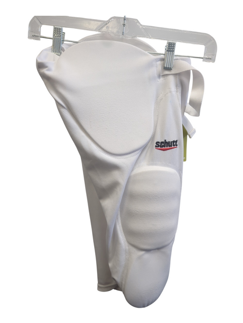 Vist Large View of Product Image Which is Used Schutt Youth FB Integrated Pants White LG