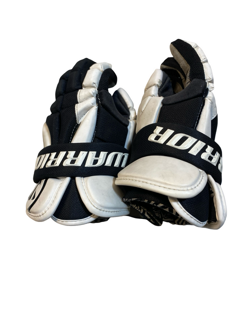 Vist Large View of Product Image Which is Used Warrior MAC D LITE Lacrosse Gloves Mens White 13"