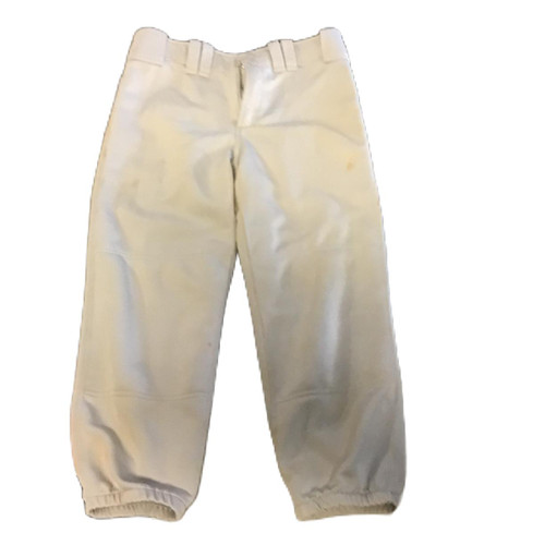 Vist Large View of Product Image Which is Used Mizuno Select Belted Women's Low Rise Fastpitch Softball Pant Grey SM