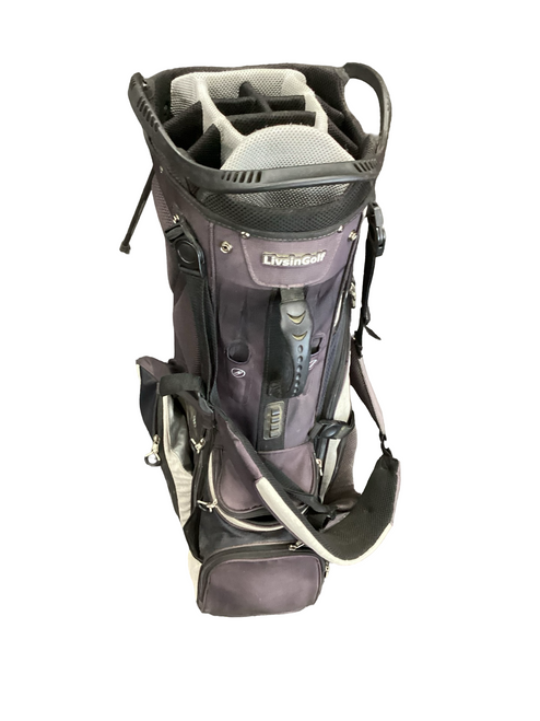 Vist Large View of Product Image Which is Used LIVSIN GOLF Mens Stand Bag Black