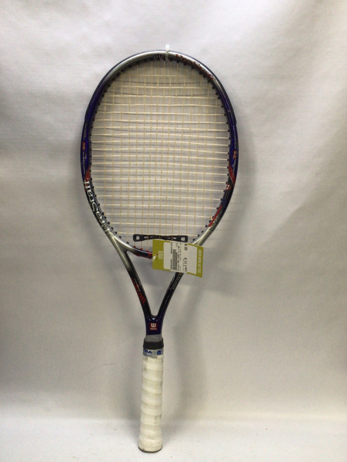 Vist Large View of Product Image Which is Used Wilson PRO STAFF 5.7 EB Adult Tennis Racquet Royal Blue 4 3/8"