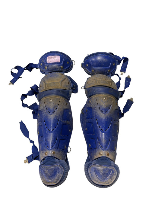 Vist Large View of Product Image Which is Used Catchers Leg Guards Royal Blue Youth