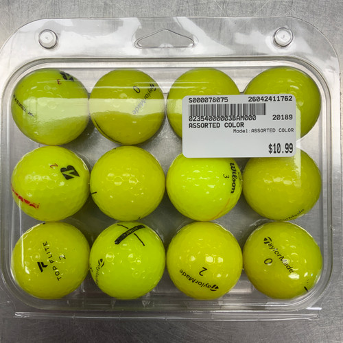Vist Large View of Product Image Which is Used ASSORTED COLOR 12 Pack - Golf Balls