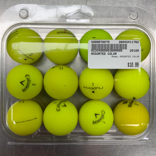 Vist Large View of Product Image Which is Used ASSORTED COLOR 12 Pack - Golf Balls
