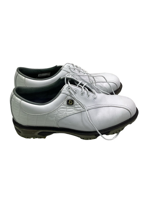 Vist Large View of Product Image Which is Used Foot Joy DRY JOY TOUR Mens Golf Shoes White Senior 7