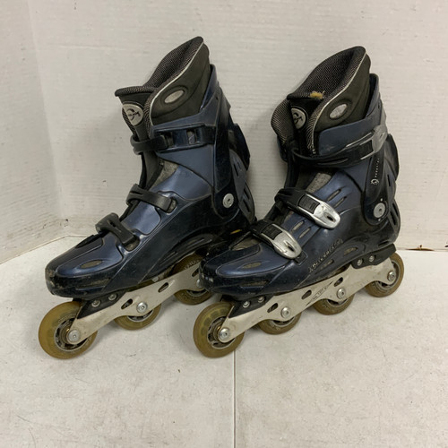 Vist Large View of Product Image Which is Used Rollerblade TRIFORCE Senior Rec Fitness Skates Navy Blue Senior 10.5