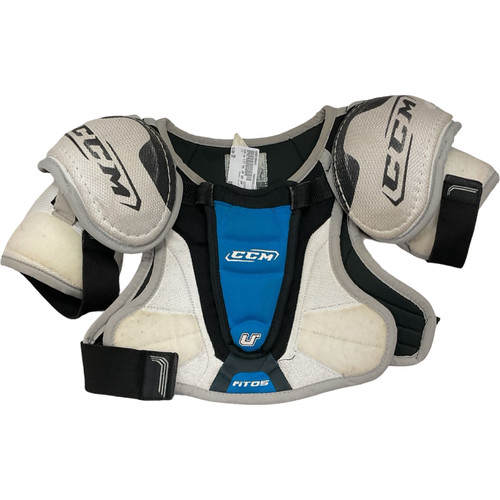 Vist Large View of Product Image Which is Used CCM U+ FIT OS Junior Shoulder Pads SM