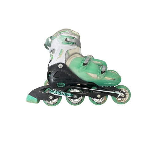 Vist Large View of Product Image Which is Used RollerDerby VTECH 500 Senior Aggressive Skates Turquoise Senior 9