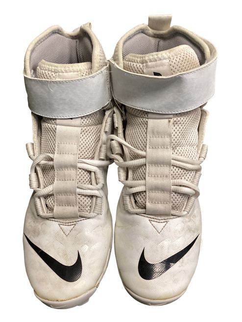 Vist Large View of Product Image Which is Used Nike FORCE BB/SB Cleats White Senior 9