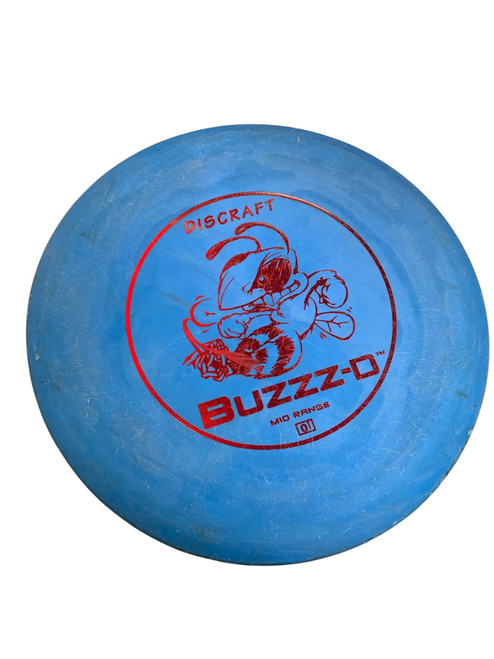 Vist Large View of Product Image Which is Used Discraft BUZZZ-D Disc Golf Mid Range Royal Blue