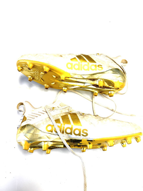 Vist Large View of Product Image Which is Used Adidas Adult FB Cleats White Senior 10.5