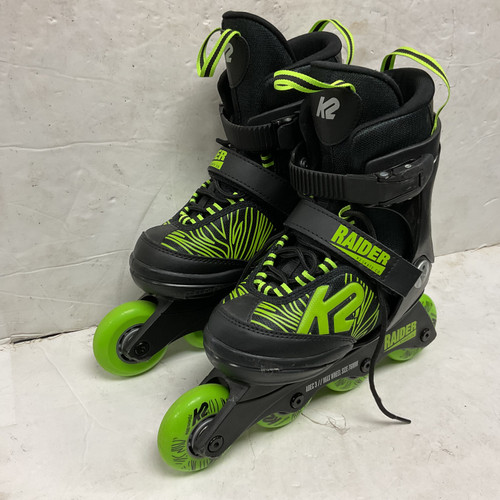 Vist Large View of Product Image Which is Used K2 RAIDER ADJ 1-5 Junior Rec Fitness Skates Black Adjustable