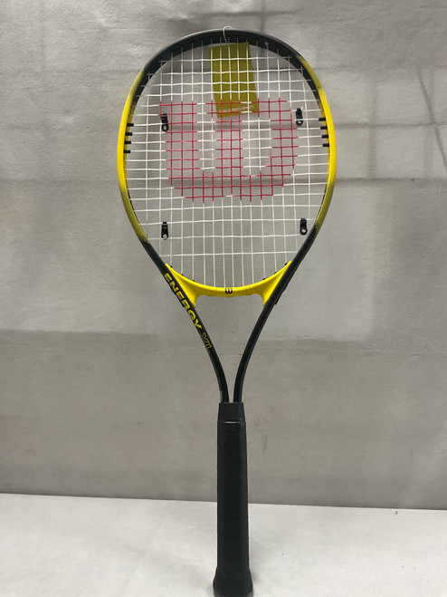 Vist Large View of Product Image Which is Used Wilson ENERGY XL Adult Tennis Racquet Black 3 3/8"
