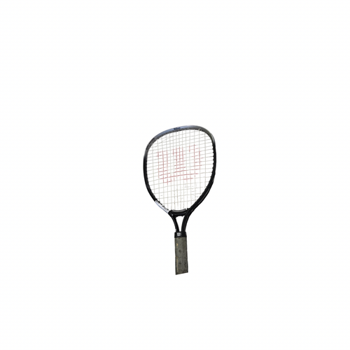 Vist Large View of Product Image Which is Used Wilson ENFORCER Adult Tennis Racquet Black 3 3/8"