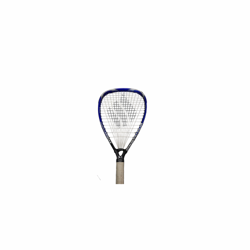 Vist Large View of Product Image Which is Used Ektelon POWERING FREAK RAC Adult Tennis Racquet Navy Blue Unknown