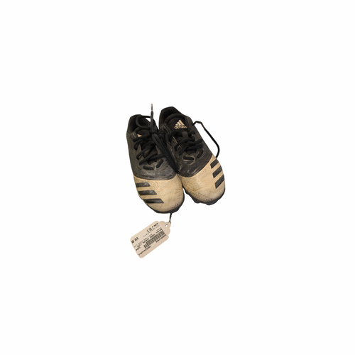Vist Large View of Product Image Which is Used Adidas THREE STRIPE LIFE BB/SB Cleats Black And White Junior 02.5