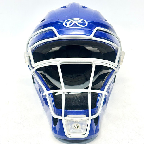 Vist Large View of Product Image Which is Used Rawlings CHVEL2-SR-REVB Catchers Helmet w/Mask Royal Blue XL/2X