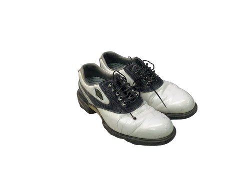 Vist Large View of Product Image Which is Used Foot Joy Mens Golf Shoes Red And White Senior 7