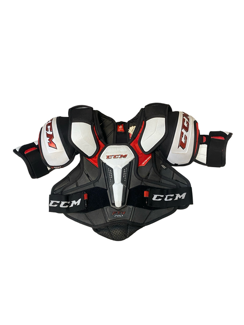 Vist Large View of Product Image Which is Used CCM JETSPEED Junior Shoulder Pads LG
