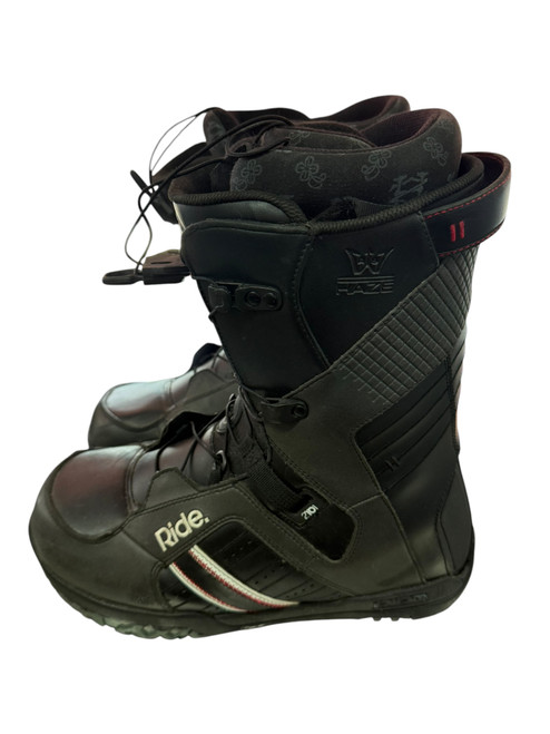 Vist Large View of Product Image Which is Used Ride HAZE-M Mens Snowboard Boots Black Senior 10.5