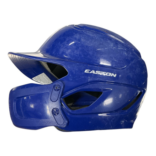 Vist Large View of Product Image Which is Used Easton ALPHA Batting Helmet No Mask Royal Blue One Size
