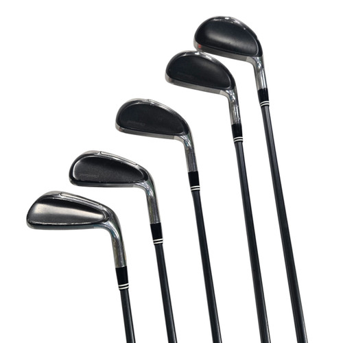 Vist Large View of Product Image Which is Used Cleveland HIBORE Mens Iron Set RH 5I-PW (missing 8 Iron) Regular Flex Graphite