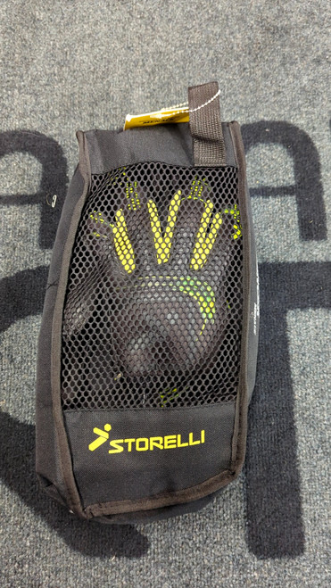 Vist Large View of Product Image Which is Used Storelli EXOSHIELD SILENCER MENACE Soccer Goalie Gloves Black 7