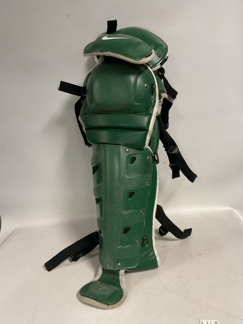 Vist Large View of Product Image Which is Used Nike SHIN GUARDS Catchers Leg Guards Green Adult
