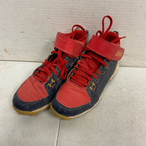 Vist Large View of Product Image Which is Used Under Armour BH BB/SB Cleats Navy Blue Junior 02.5