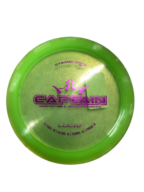 Vist Large View of Product Image Which is Used Dynamic Discs LUCID CAPTAIN Disc Golf Driver Green