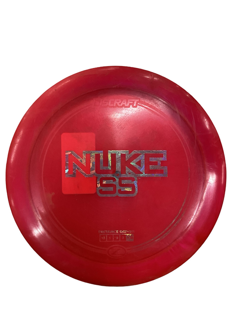 Vist Large View of Product Image Which is Used Discraft ELITE Z NUKE SS Disc Golf Driver Red