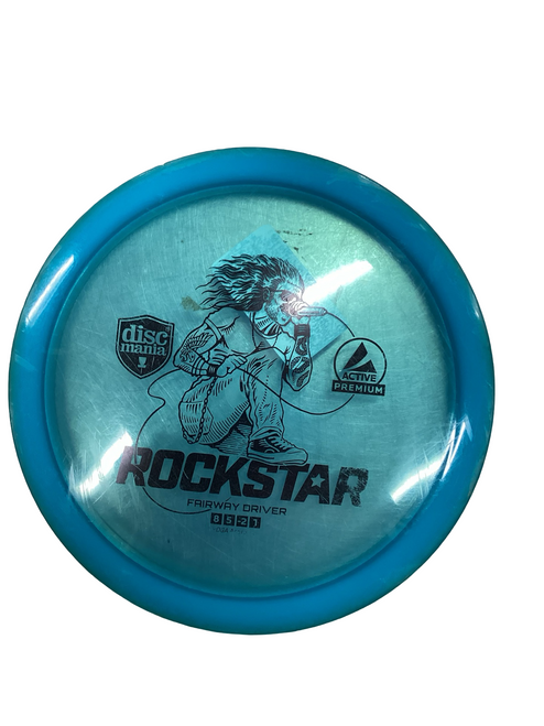 Vist Large View of Product Image Which is Used Discmania ROCKSTAR Disc Golf Driver Royal Blue