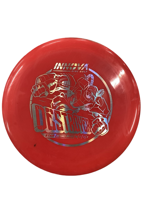 Vist Large View of Product Image Which is Used Innova STAR DESTROYER Disc Golf Driver Red