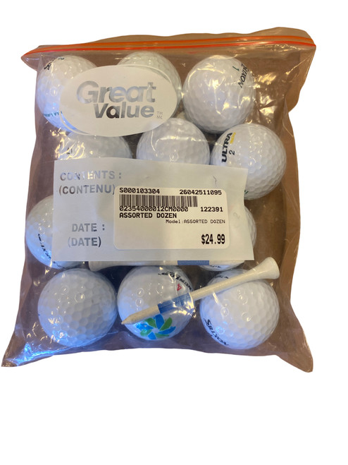 Vist Large View of Product Image Which is Used ASSORTED DOZEN 12 Pack - Golf Balls