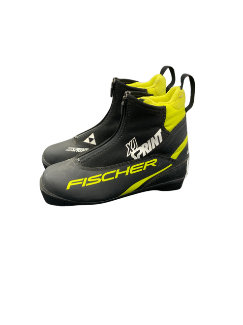 Vist Large View of Product Image Which is Used Fischer Boys NNN XC Ski Boots Black JR-02