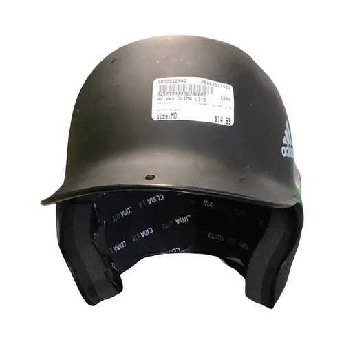 Vist Large View of Product Image Which is Used Adidas CLIMA LITE Batting Helmet No Mask Black MD