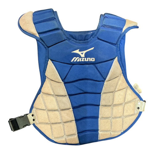 Vist Large View of Product Image Which is Used Mizuno SAMURAI Catchers Chest Protector Royal Blue Junior