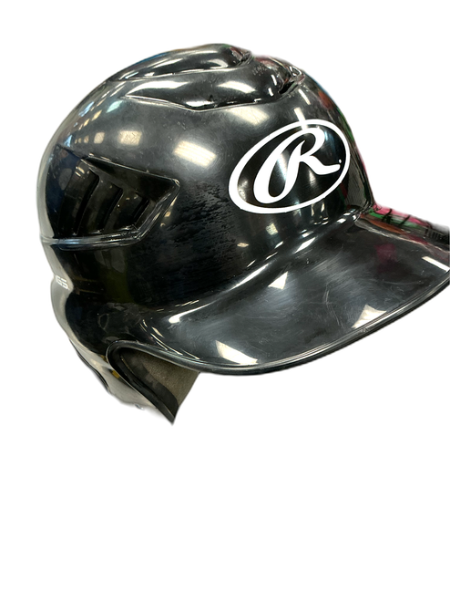 Vist Large View of Product Image Which is Used Rawlings BATTING HELMET Batting Helmet No Mask Black One Size