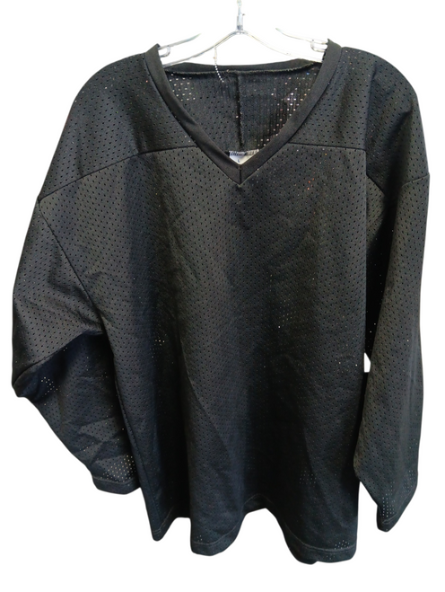 Vist Large View of Product Image Which is Used Hockey Practice Jersey Black LG