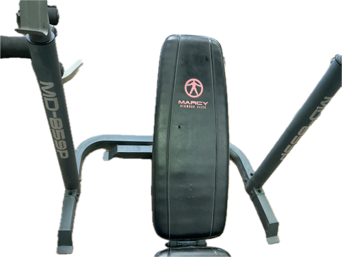 Vist Large View of Product Image Which is Used Marcy MD-859P Olympic Bench