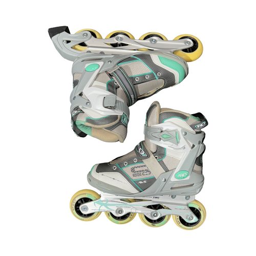Vist Large View of Product Image Which is Used RollerDerby AERIO Q60 ELITE SERIES Senior Rec Fitness Skates Grey Senior 5
