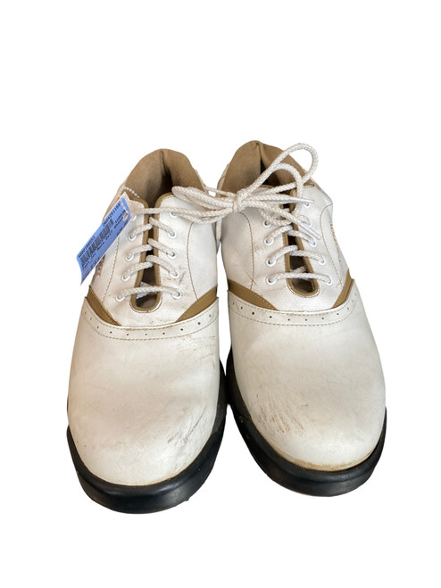 Vist Large View of Product Image Which is Used Foot Joy Mens Golf Shoes White Senior 9.5