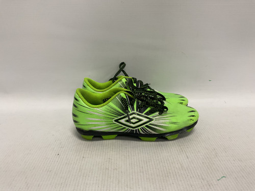 Vist Large View of Product Image Which is Used Umbro Soccer Cleats Green Youth 13.0