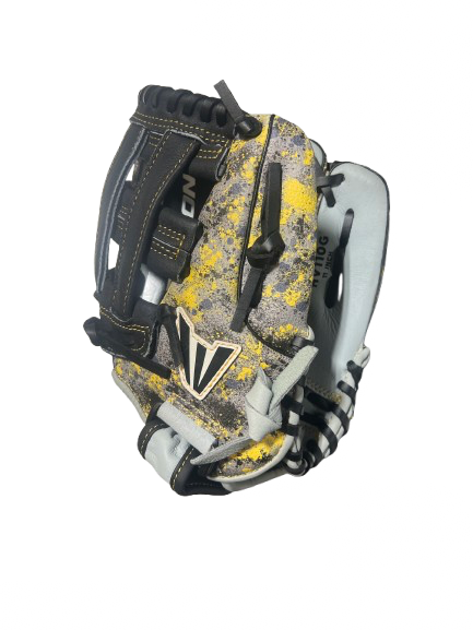 Vist Large View of Product Image Which is Used Easton EASTON HAVOC 11IN RHT BB/SB Glove RH Throw White/Black/Yellow 11"
