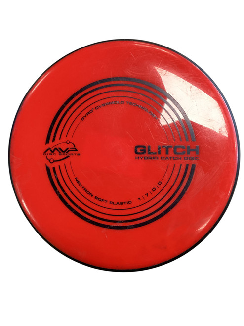 Vist Large View of Product Image Which is Used MVP GLITCH HYBRID CATCH Disc Golf Putter Red