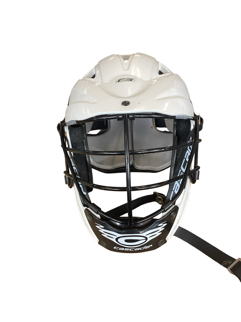 Vist Large View of Product Image Which is Used Cascade CS Lacrosse Helmet White One Size