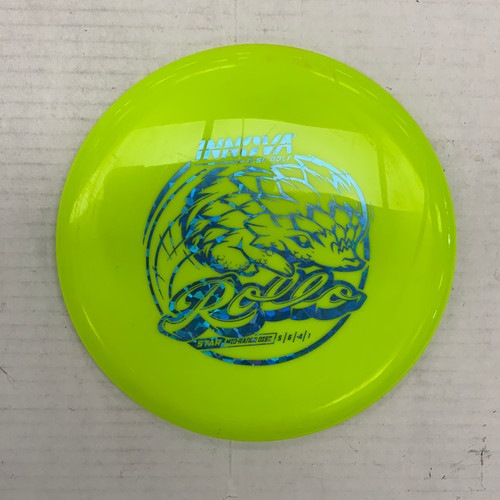 Vist Large View of Product Image Which is Used Innova STAR ROLLO Disc Golf Mid Range Yellow 179g