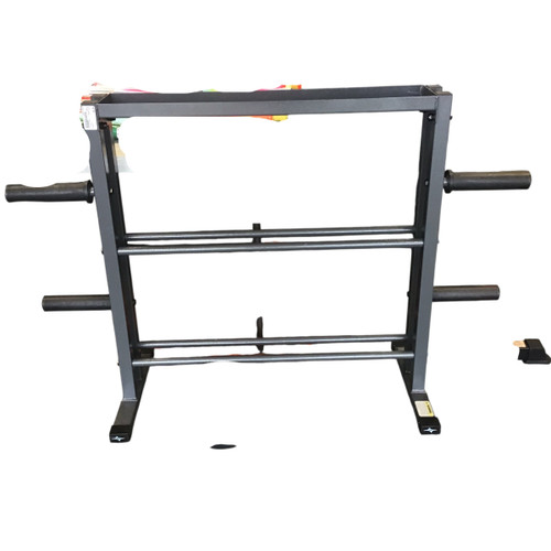 Vist Large View of Product Image Which is Used Weight Stand Rack dumbbel and plate